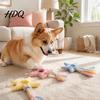 Medium Dog Toys Star Shaped Chew Toy Bite Resistant Pet Boredom Toy with Braided Cloth Strip Aggressive Chewer Teeth Cleaning Interactive