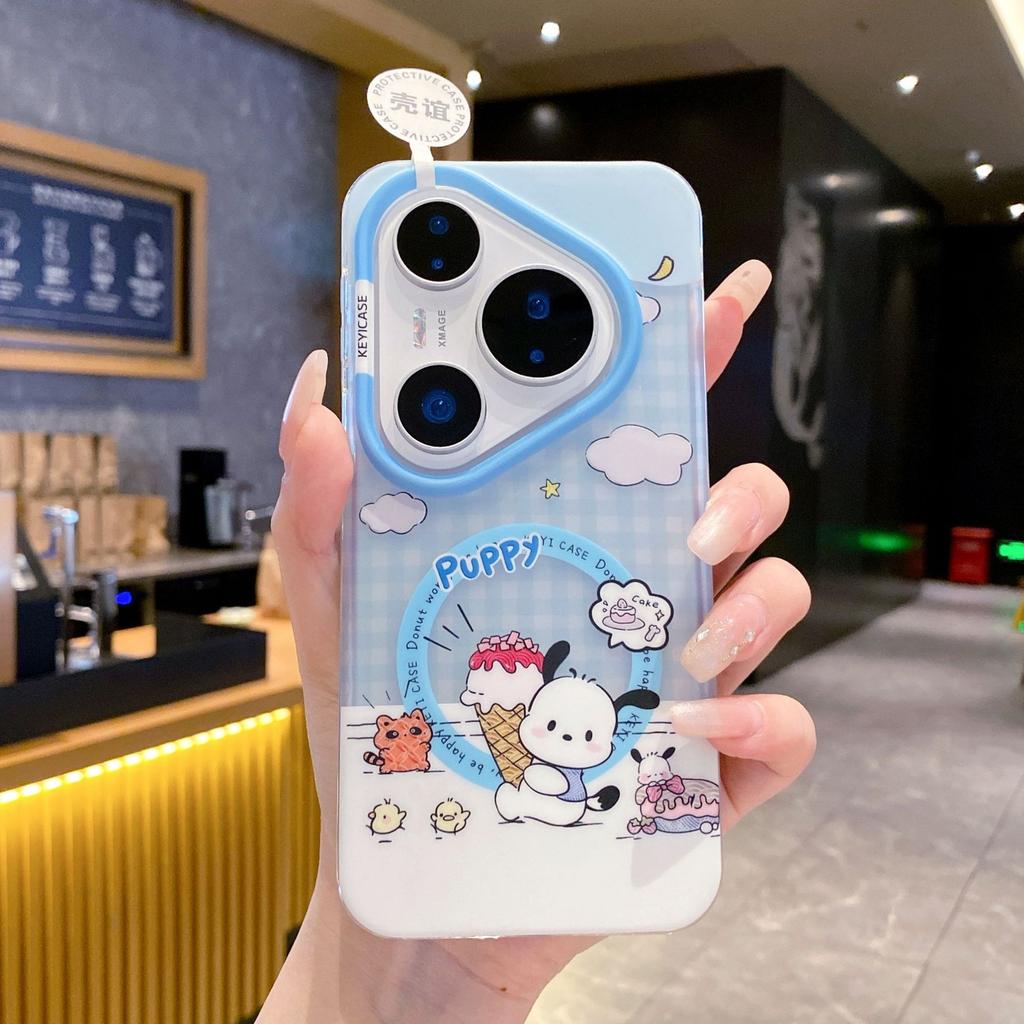 Skin-sensitive Magnetic Double-layer IMD Huawei Pura11Pro Mobile Phone Case, Star Person mate11KT Cat Protective Case