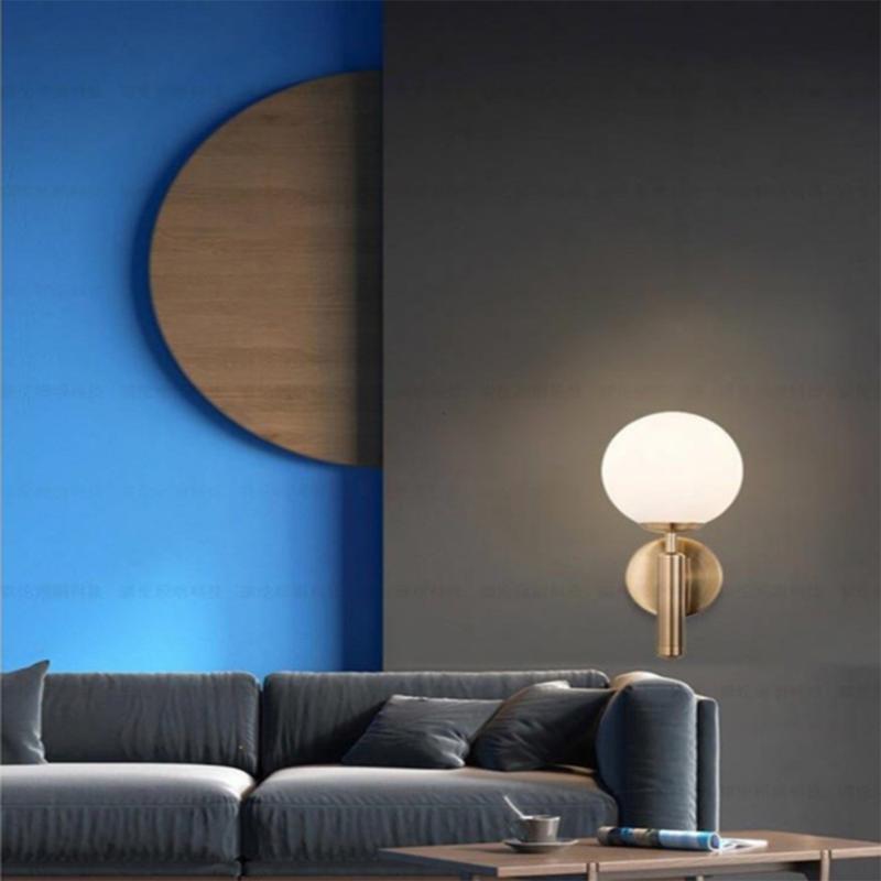 Glass Ball Kinquet Living Room Bedroom Night Lamp Night Lamp Corridor Hotel Homestay Decorative Wall Lamp