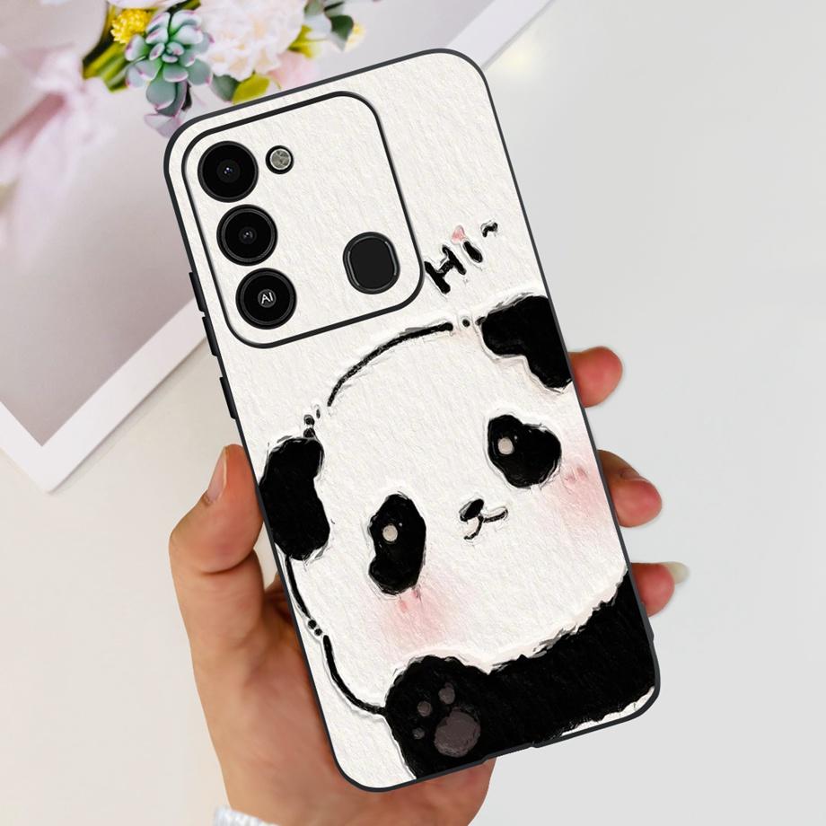 

For Tecno Spark 8c spark8 Phone Case Spark GO 2022 Back Cover Matte Soft TPU Silicone Bumper Child Fashion Cartoon Pattern Funda Spark 8 Pro