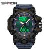 Sanda Youth Fashion Luminous Waterproof Shockproof Alarm Men's Watch