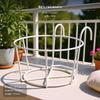 Adaptable Large Hanging Basket Anti Rust Iron Flower Pot Holder for Balcony Wall