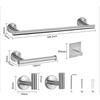 Stainless Steel Towel Rack Paper Towel Rack Bathroom Towel Bar Wall Hook Bathroom Storage Rack