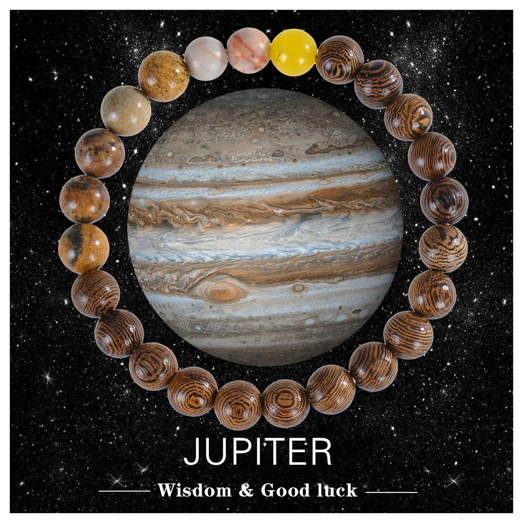 Eight Planets Bead Bracelet Men Natural Stone Universe Universe Solar Chakra Bracelet Women Men Gifts Drop Shipping 2025