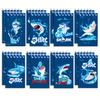 8pcs Shark Spiral Notebook Mini Pocket Notepad Tearable Top Bound 80gsm Paper Student School Portable Note Taking Supplies