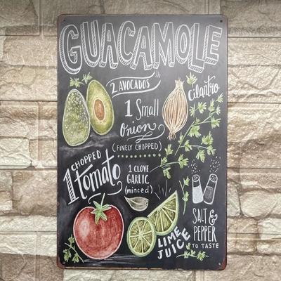 Decorative Metal Wall Sign, Vintage Home Decor Plaque