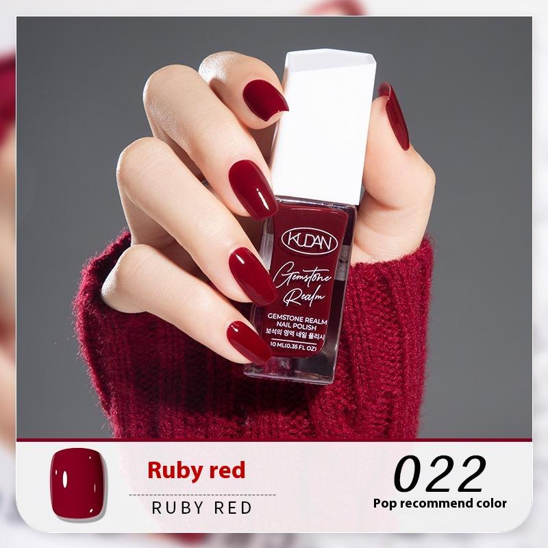 New KUDAN Diamond Realm Nail Polish No-Baking Quick Drying 10ml Tear Light Fragrance Summer