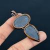 Shungite Pendant, Copper Electroformed Gemstone Jewelry, Handmade Pendant, For Thanksgiving