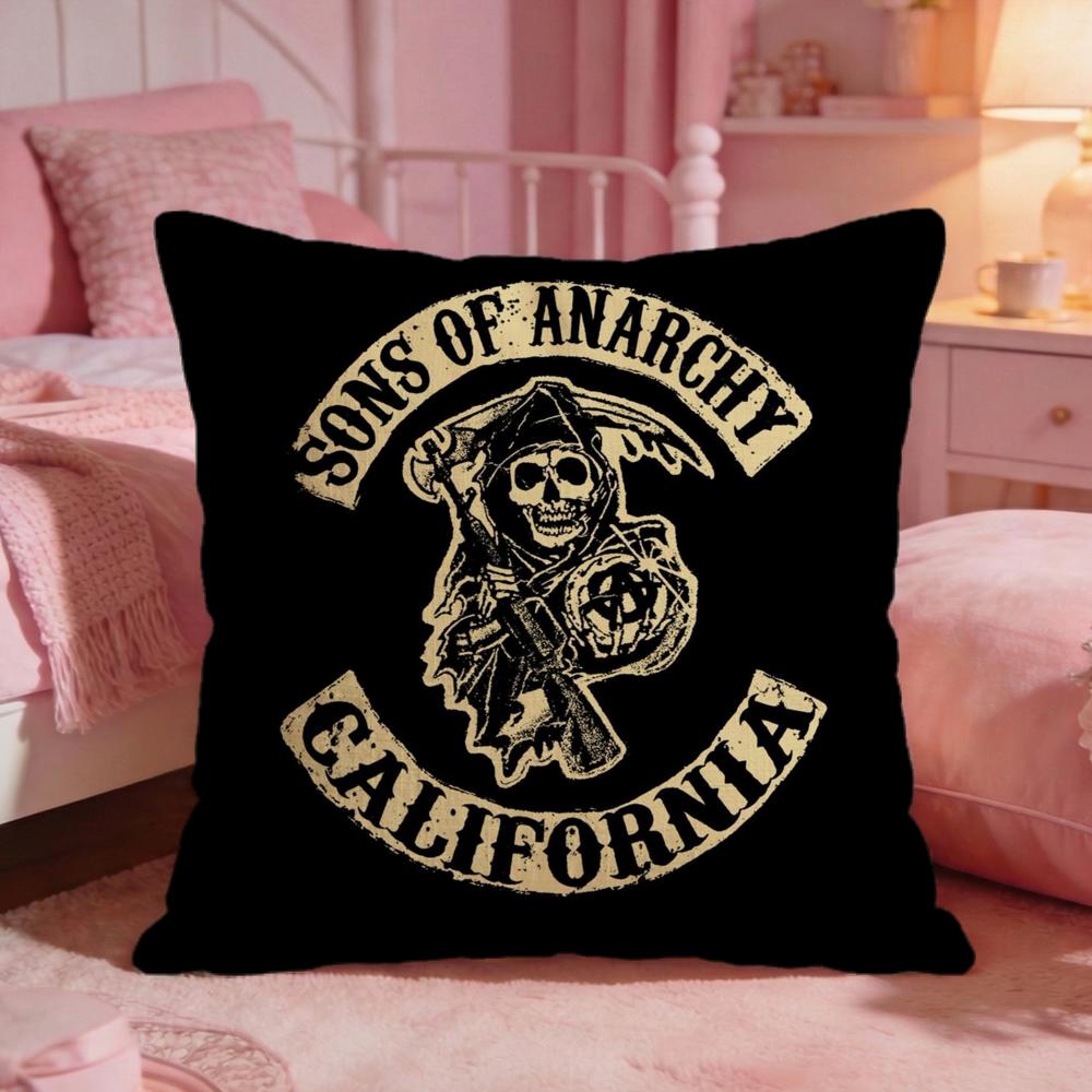 Drama SSons of Anarchys Cushion Cover Premium Comfort Reversible Pillow Cove Two In One Design for Any Room Car Interior