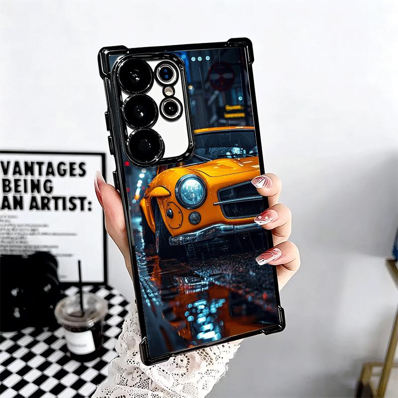 Vintage Car Retro Nostalgia Plating Phone Case For Samsung Galaxy S24 S25 FE S26 Edge S23 Ultra S22 S21 Plus S20 Anti-Fall Airab