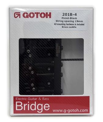 GOTOH Bassbrücke Schwarz 201B-4B P201B-4B/D
