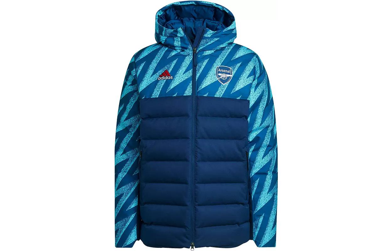 Adidas Down Jackets Men s Blue Hooded Moderate Other GR4230 M