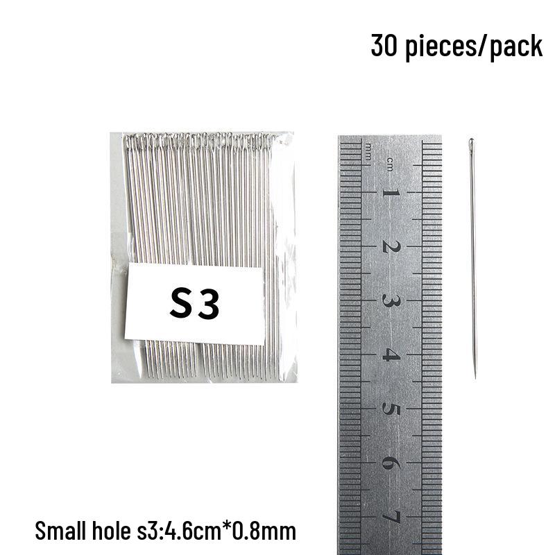Steel Sewing Needles: Large & Small Eye, Long Needles for Quilts, Clothes, Cross Stitch, Embroidery