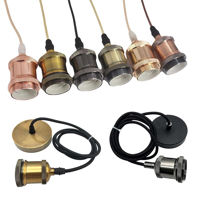 1 Piece Chandelier Screws Ceramic Base With Ceiling Base Fixtures E27 Vintage Antique Copper Lampholder