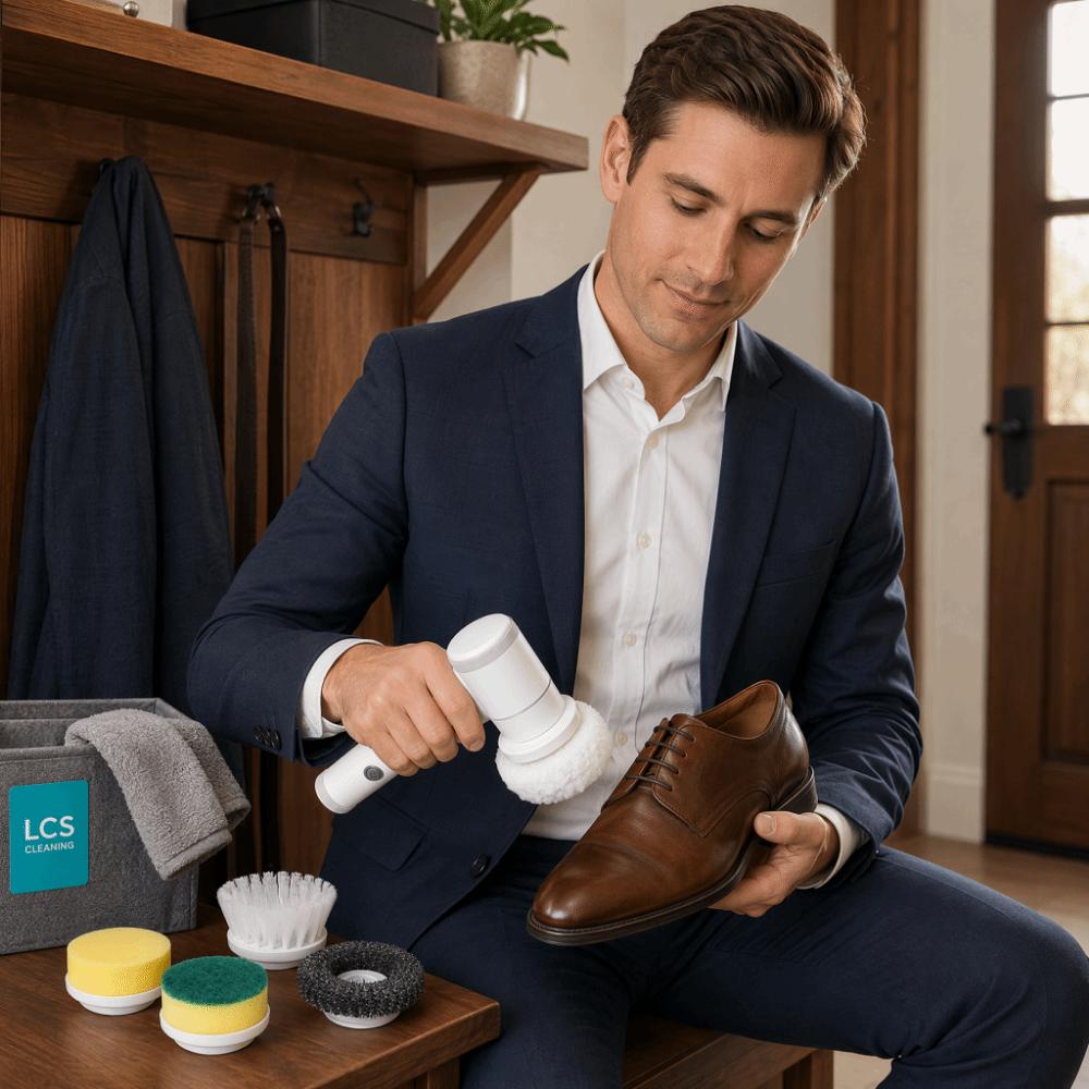 IPX6 Waterproof Electric Cleaning Brush Rechargeable Electric Spin Scrubber  Shoe Cleaning