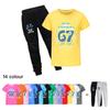5224 Kinder Jungen Mädchen Steal a Brainrot 67 Print Kurzarm T-Shirt Hose Hose Kleidung Set