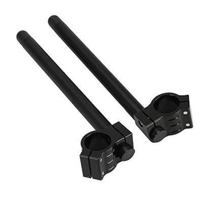 HANSWD Fork Clip-On Handlebar CNC Risers for 1969-1982 Regular Handlebars (33mm)