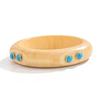 Salircon Classic Vintage Stackable Wooden Chunky Bangles for Women Punk Style Round Wide Bracelet Jewelry Accessories Gift 2026