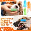 Nuogo 80 Packs Dog Toothbrush Soft Finger Brushes Pet Finger Toothbrush Easy Teeth Cleaning Dog Tooth Brush Oral Care Pet Dental Brush Pet Cleaning