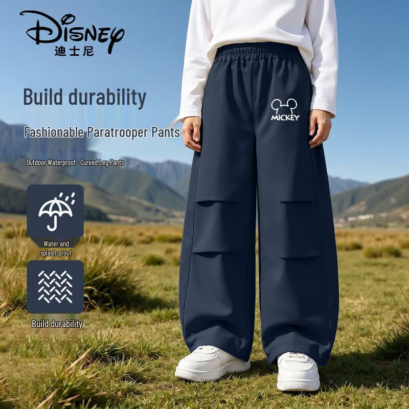 Disney Kids' Autumn Wide-Leg Casual Trousers