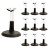 East Leaf Doll Stands, Figure Bases, Display Stands, Set of 10, Black, Figure Height: Approximately 15cm