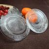 NHZHIW Nordic 12-inch Round Glass Serving Plate
