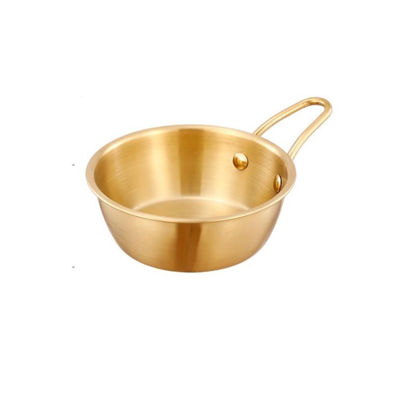 Edelstahlschüssel mit Griff Kleine Schüssel Runde Grillwürzmischungsschüssel