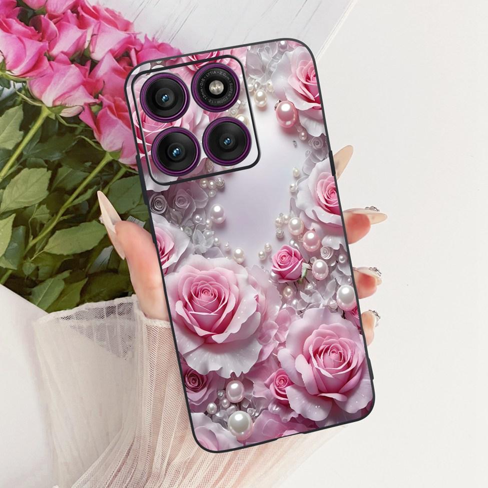 Case For Motorola Edge 60 Pro Cover XT2507-1 Fashion Cute Cat Funny Painted Bumper For Moto Edge 60 Pro Casing