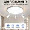 Motion Sensor LED Ceiling Light, Human Body/Radar Sensor, 18W/24W 6500K White for Hallway Stairway Bathroom Garage