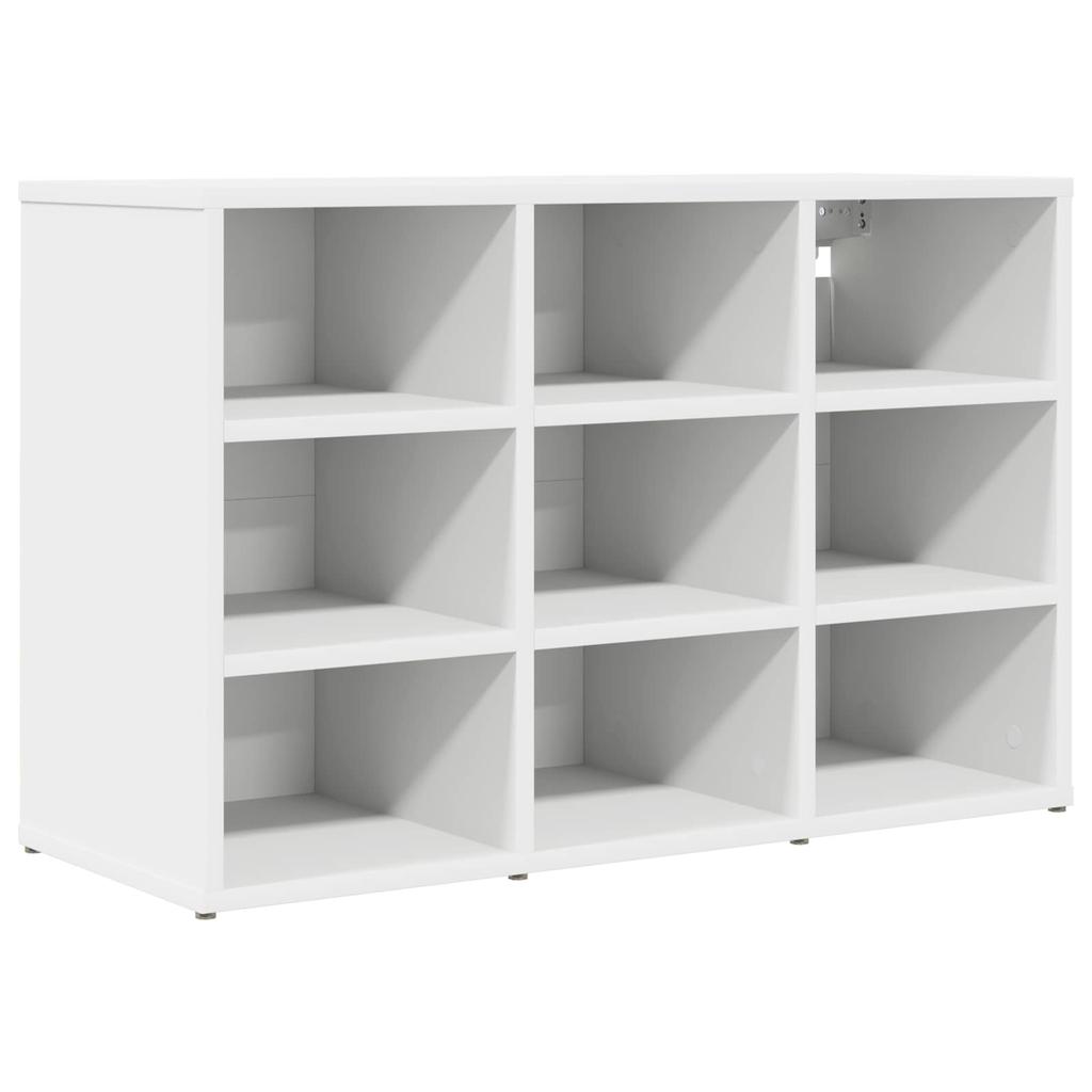 Shoe Cabinet with Shelf White 77.5 x 30 x 51 cm Particleboard
