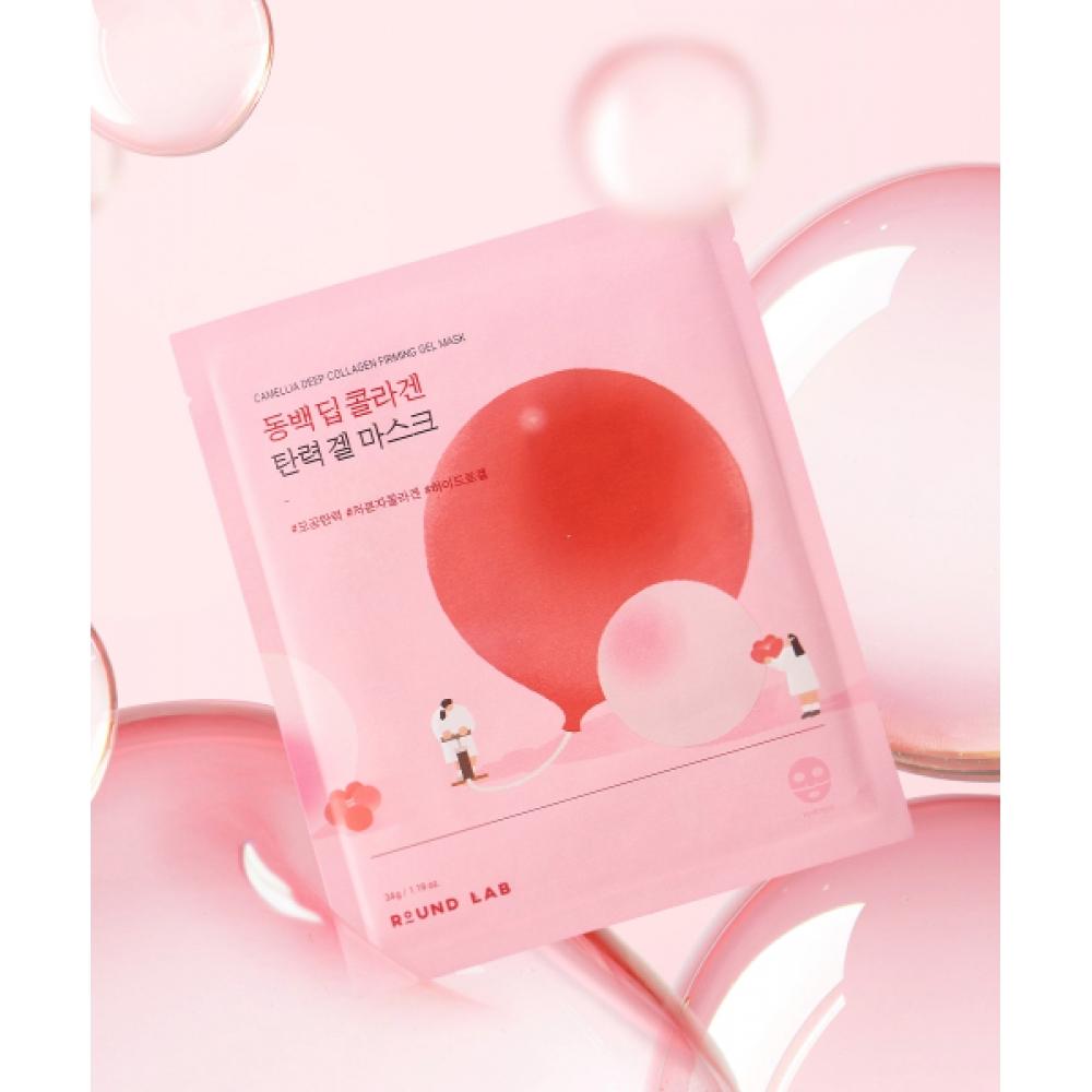 Roundlab Camellia Deep Collagen Firming Gel Mask 4 Sheets NONE