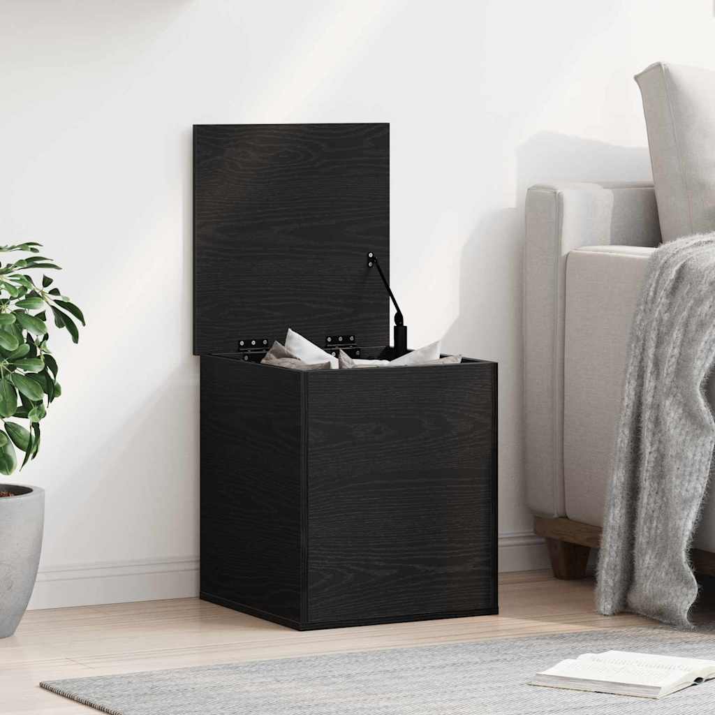 Storage Box Black Oak Look 40 x 42 x 46 cm