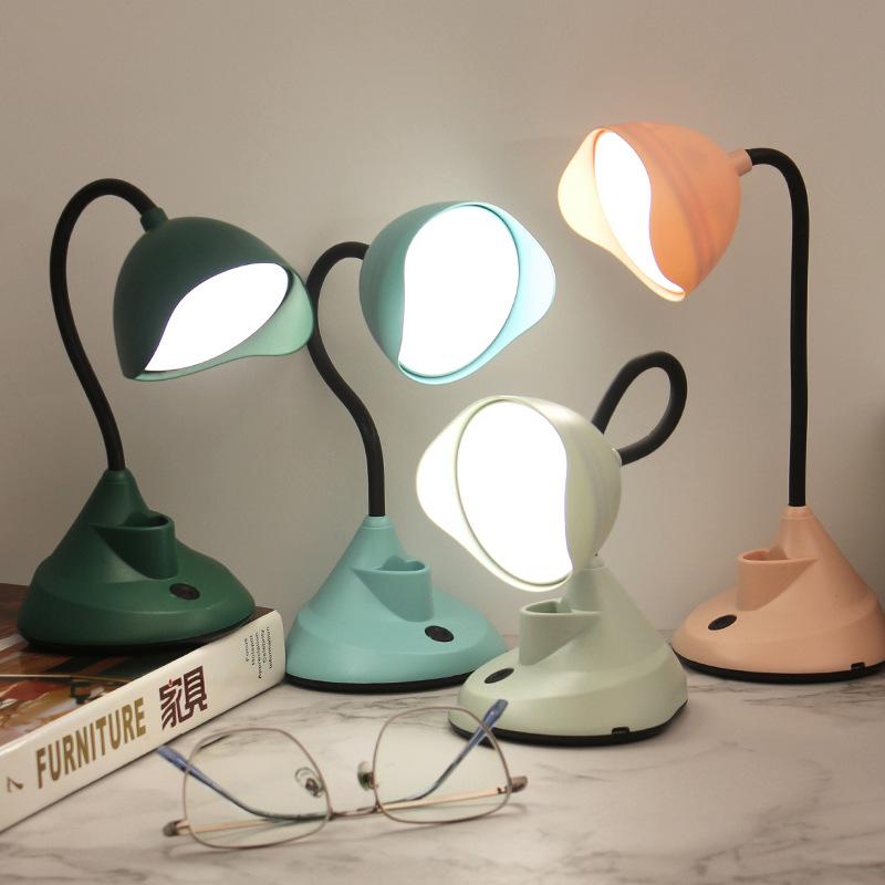 Creative Cartoon LED Desk Lamp with Multi-Function and Eye Protection for Student Reading and Children's Bedside Use