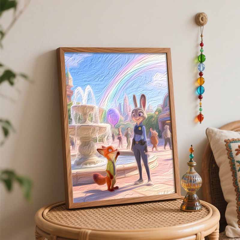 Disney Zootopia Painting By Numbers Kit Hand Painting Home Decor