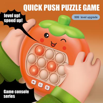 Macchina da gioco Quick Push Giocattolo in silicone per presse per ragazzi e ragazze Giocattolo per feste per bambini Giocattolo elettronico con suono Giocattolo per topi da terra con punta delle dita