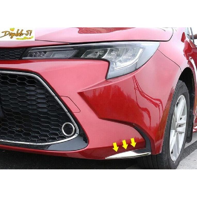 Chrome Steel Front Bumper Side Anti-Scratch Strip For Toyota Lei Ling -