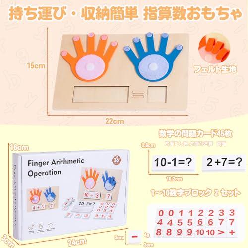 [New for 2026] Finger Math Toys, Learning Toys, Math Toys, Educational Montessori Toys for Boys and Girls, Math Manipulatives, Preschool, Felt Finger