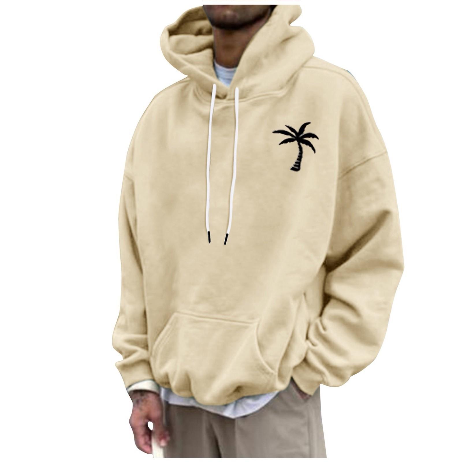 Мужская модная свободная мужская и женская толстовка с капюшоном с длинным рукавом — фото 8