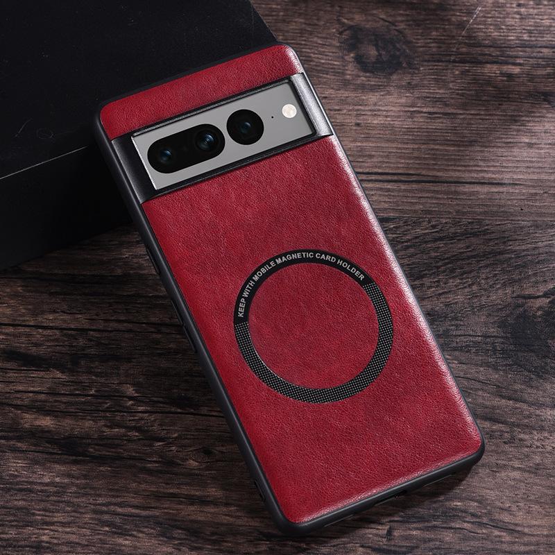 Luxury Leather Wireless Charge Magnetic Case For Google Pixel 5 6 7 8 9 Pro 6A 7A 8A 9XL Shockproof Magsafe Holster Back Cover