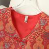 2026 Frühjahr/Herbst Damen Rote Jacquard-Weste mit Froschknöpfen - Ärmellose Oberbekleidung im Chinesischen Nationalstil