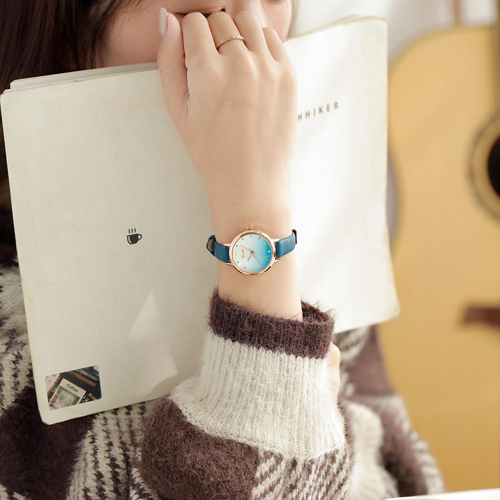 Watch Ladies Simple Small Fresh Fashion Gradient Ins Style Student Watch Quartz Watch