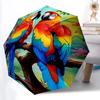 1pc Parrot Jungle Automatic Folding Umbrella, Lightweight Retractable Compact Travel Umbrella, 8-Rib Sturdy Frame155