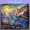 Mermaid Oil Art Painting Print On Canvas Modern Home Decor The Little Mermaid Without Framed
