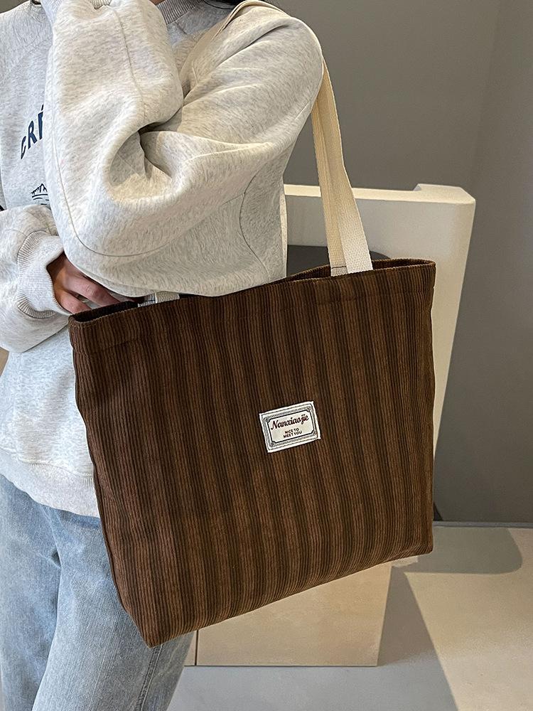 Large Capacity Bag for Women New Fashion Commuter Tote Bag for Women Ins High School Students In Class Student Cram Bag