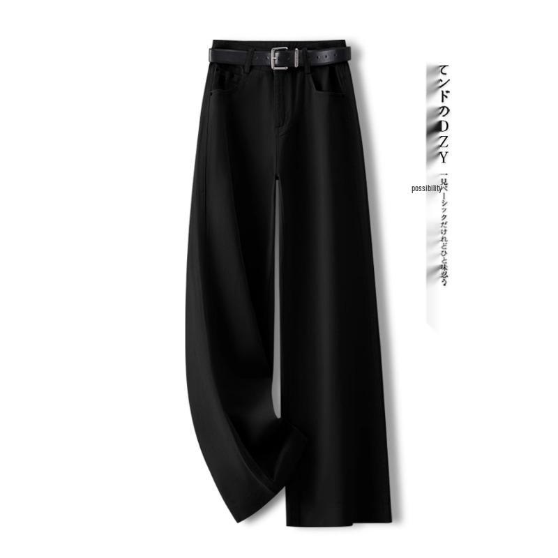 Women's High Waist Yellow Wide-Leg Vintage Jeans for Spring 2025