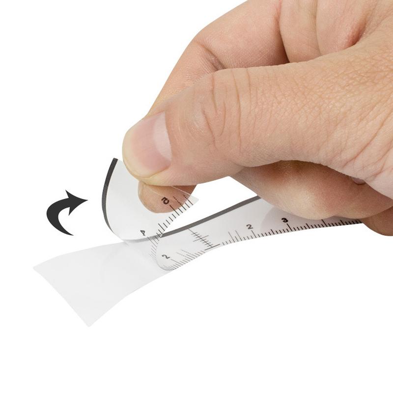 Disposable 20/25Pcs Eyebrow Ruler Sticker Self-Adhesive Eyebrow Tattoo Position Guide Permanent Makeup Mapping Stencils Tool