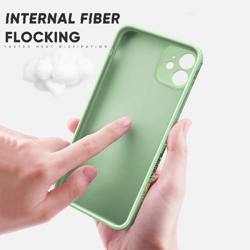 Popular Anime Phone Case for Xiaomi Redmi POCO Mi 11 Lite 5G Note10 Pro Soft Full Protection Square Liquid Silicone Cellphone Back Cover