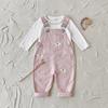 Baby Girl Romper Set, Fashion Overalls Jumpsuit Infant Outfit Home Outdoor One Piece Bodysuit