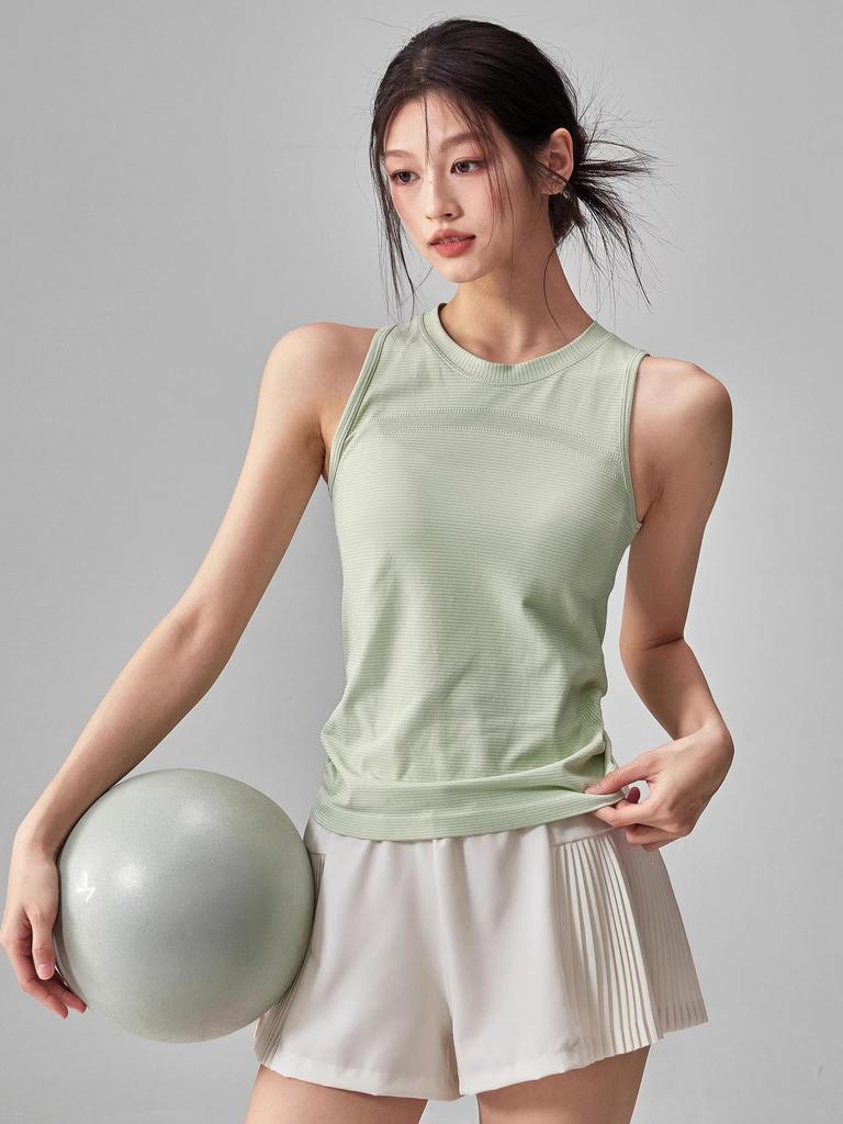 Women's Quick-Dry Yoga Tank: Slimming, Elastic, Sleeveless Sports Top for Summer Fitness and Running