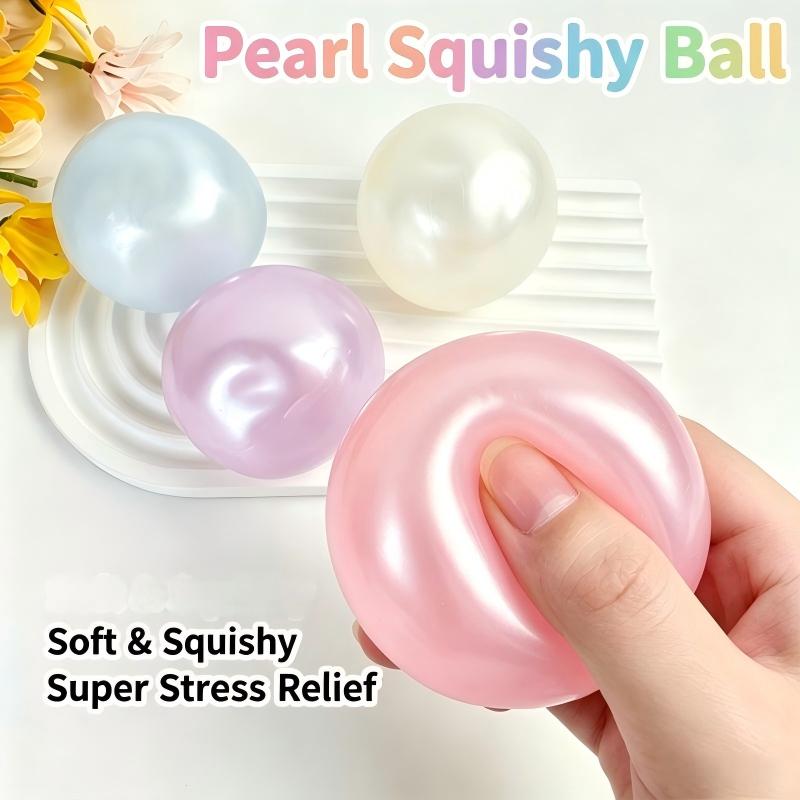 Moldable Pearl Coconut Oil Squeeze Toy Slow Rebound Stress Relief for Desk Decompression Sensory Gift Home Decor